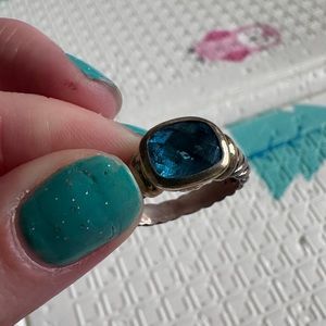 Authentic David Yurman blue ring